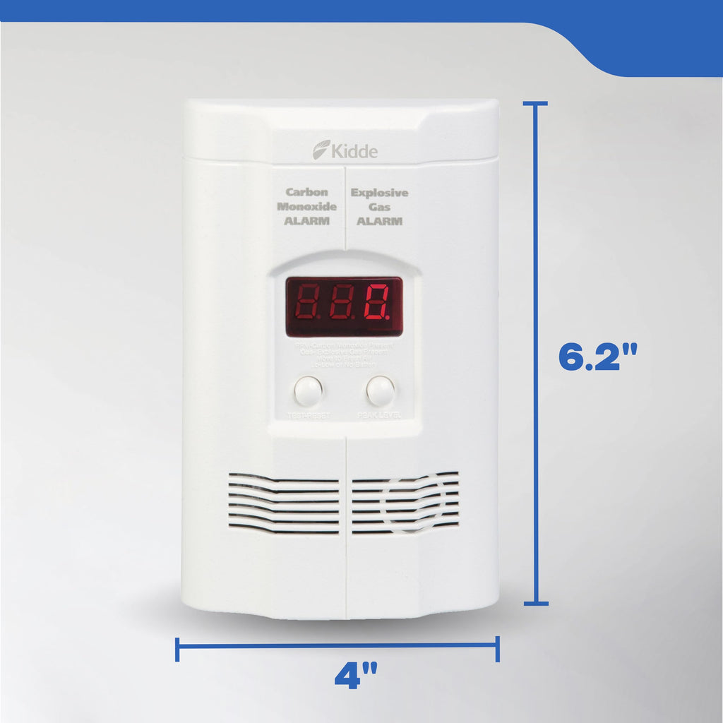 Carbon Monoxide & Explosive Gas Alarm with Digital Display F68730