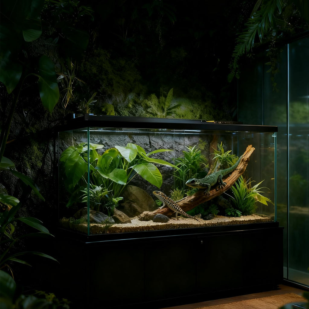 15W T5 HO UVB Terrarium Hood with Detachable Curved Reflector I7013
