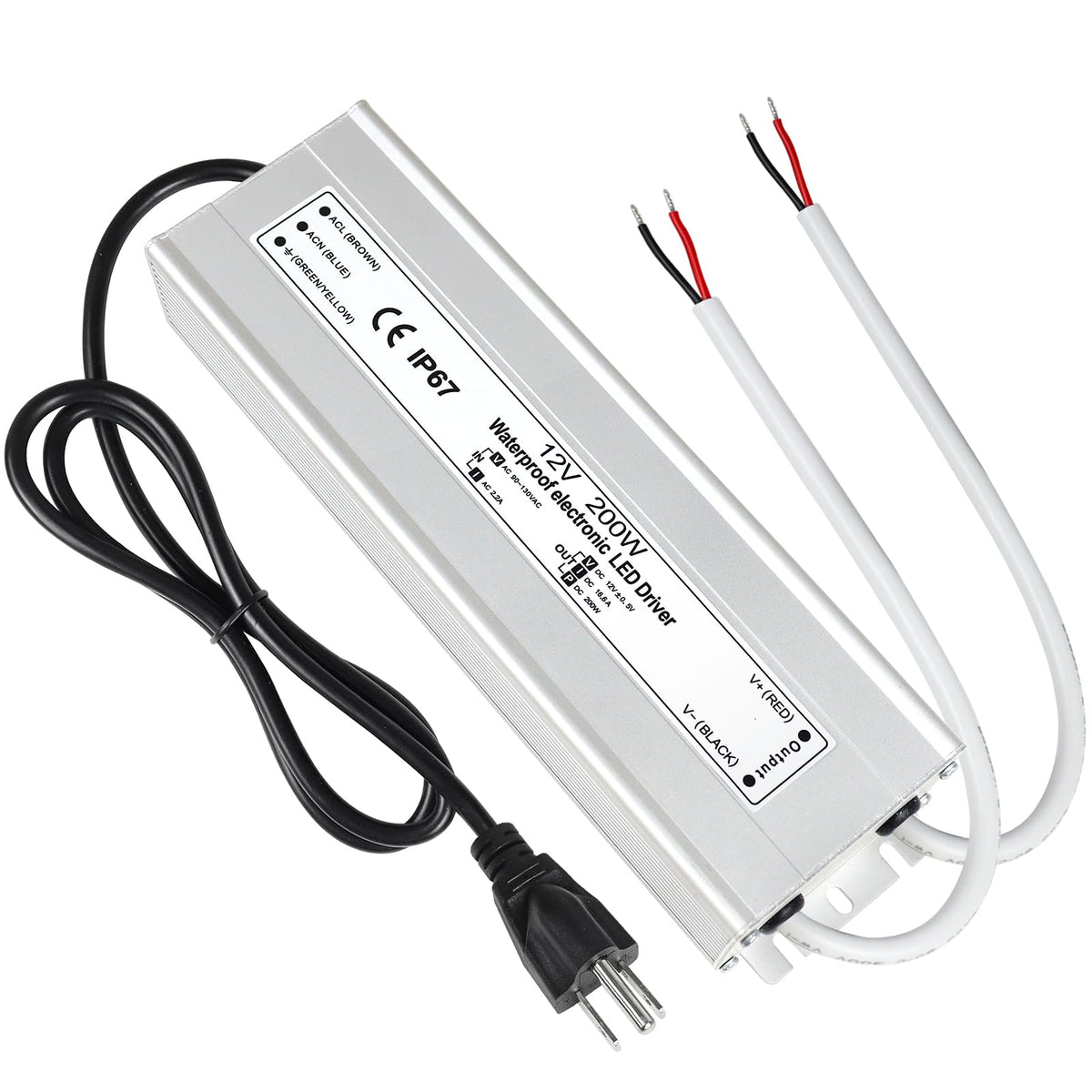 200 Watts Waterproof IP67 LED Driver 12V DC Power Supply X52831