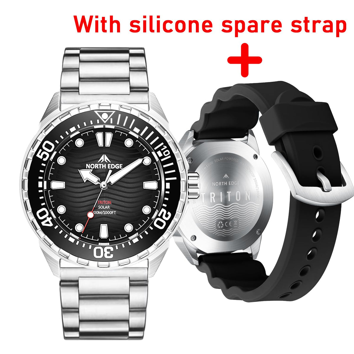 300M Water Resistant Stainless Steel Quartz Analog Watch X903