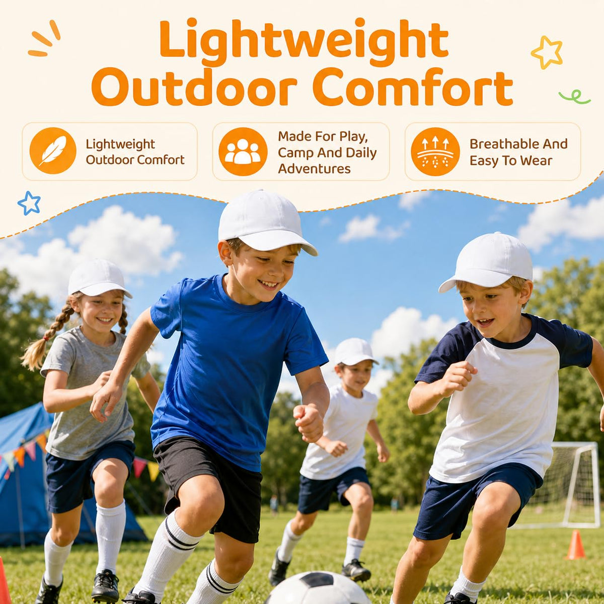 White Adjustable Baseball Caps W6005