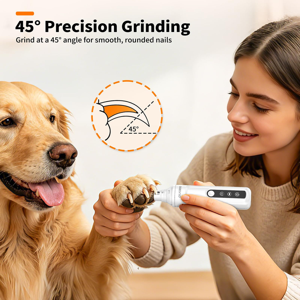 Electric Dog Nail Grinder with LED Light N770