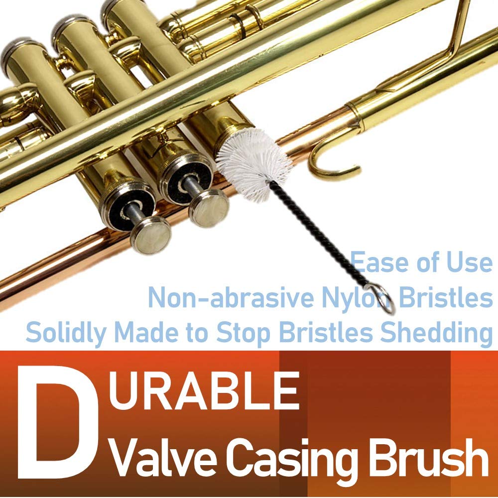 Trumpet Care Kit with Valve Oil, Slide Grease, Cleaning Cloth, Brushes and Case V662379