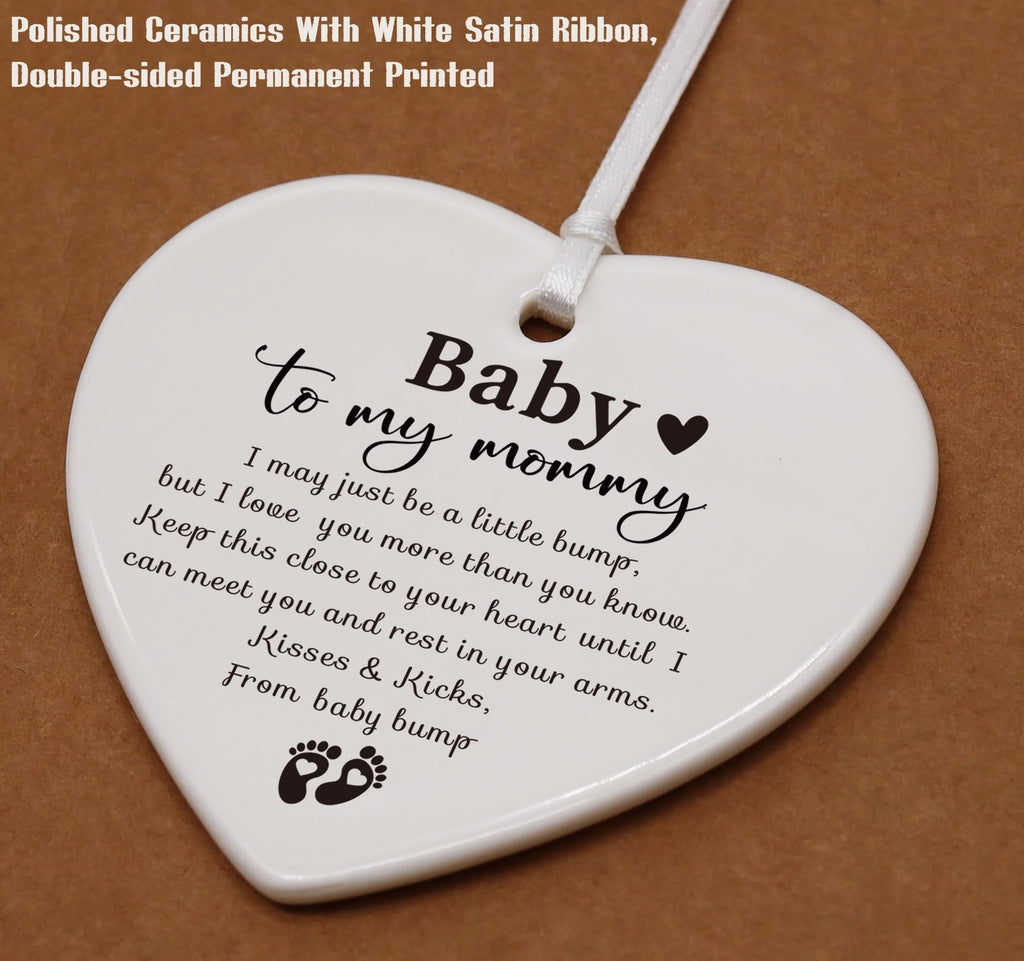White Ceramic Heart Shaped Ornament J5580