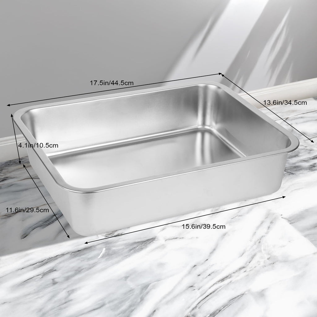 Large Stainless Steel Cat Litter Box S321