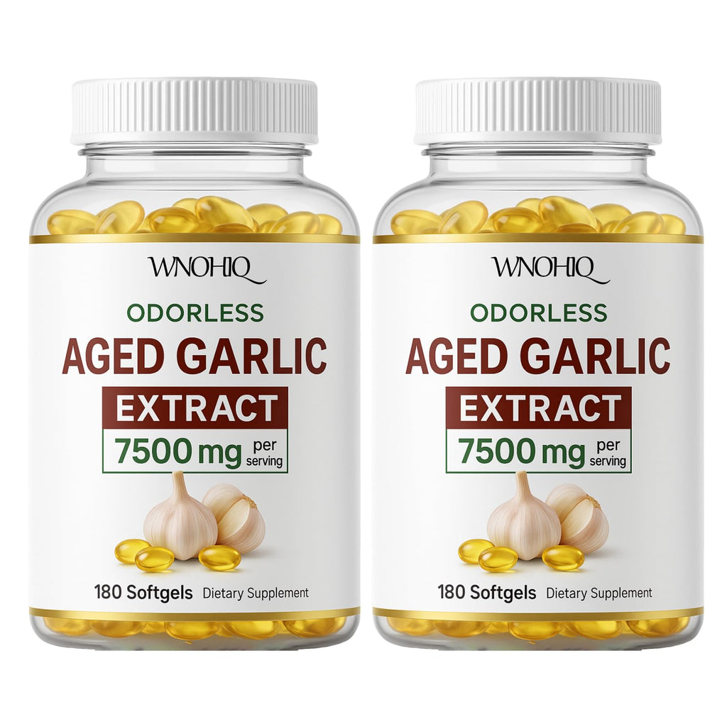 Aged Garlic Extract 360 Softgels Organic Non-GMO Gluten-Free B307941