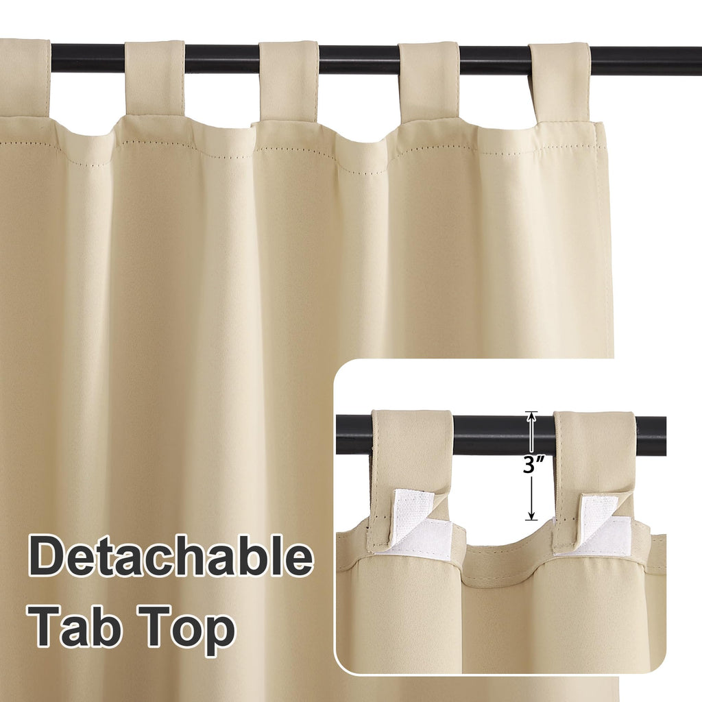Waterproof Outdoor Curtains 2 Panels Q966044