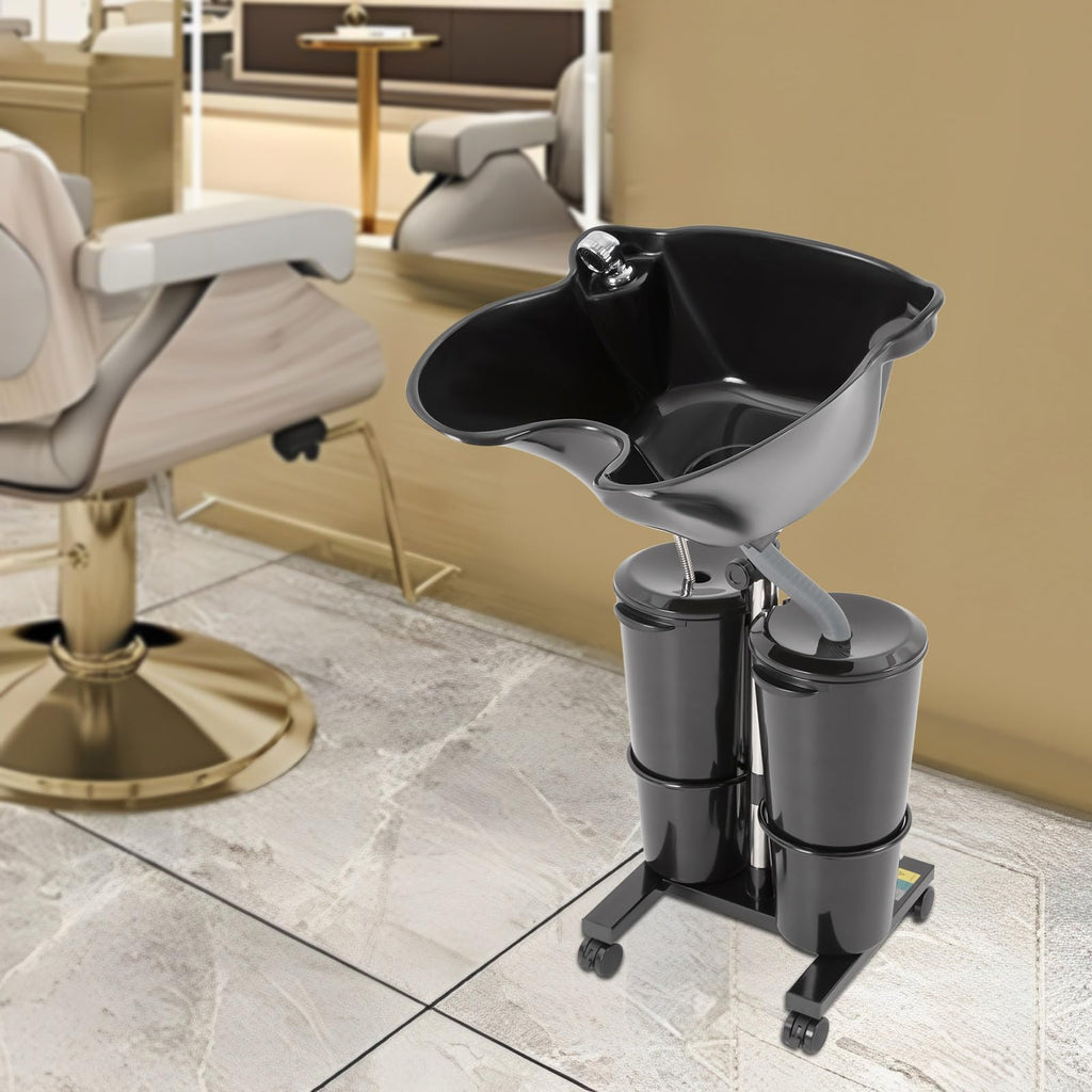 Portable Electric Shampoo Bowl with 2 Water Buckets Q10091