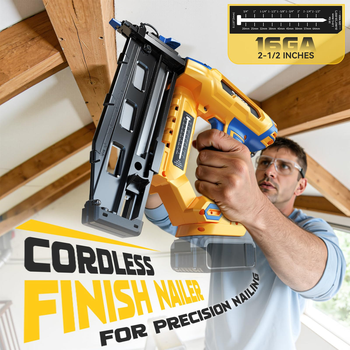 16 Gauge Cordless Straight Brad Nailer B614496