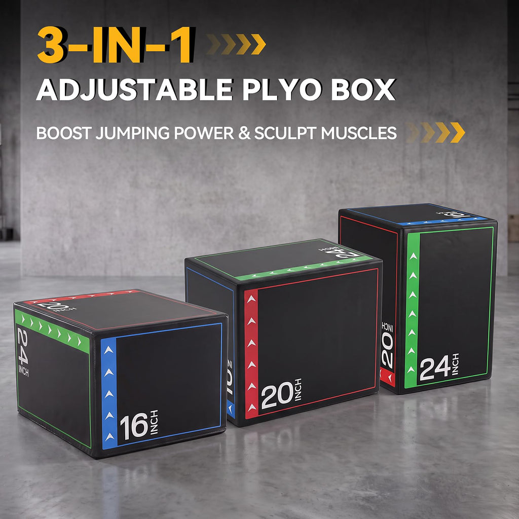 3-in-1 Plyo Jumping Exercise Box X659