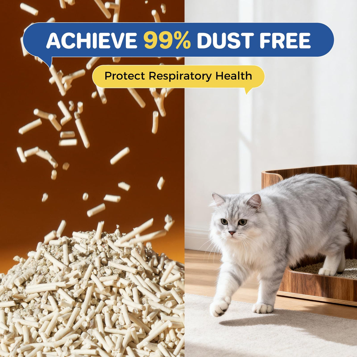 Natural Clumping Cat Litter 36 Pounds Y430