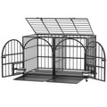 42" Heavy Duty Metal Dog Crate with Divider W937