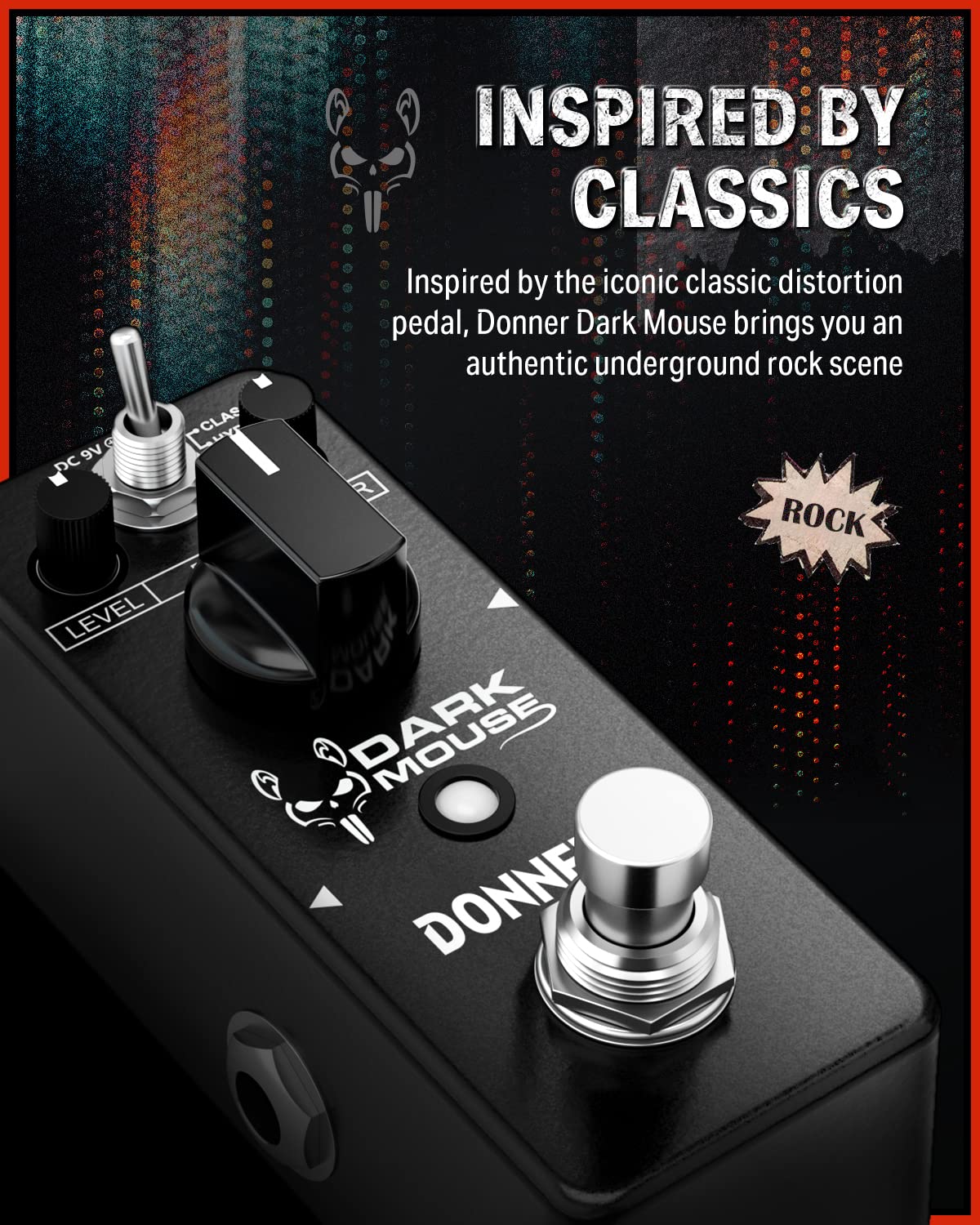 Dark Mouse Distortion Pedal for Electric Guitar O185115