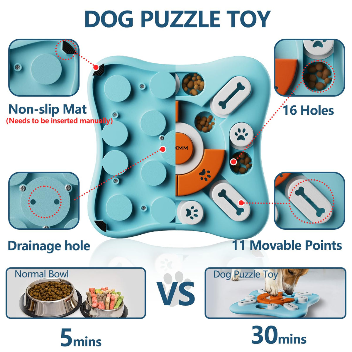 Interactive Dog Treat Puzzle Toys P13269