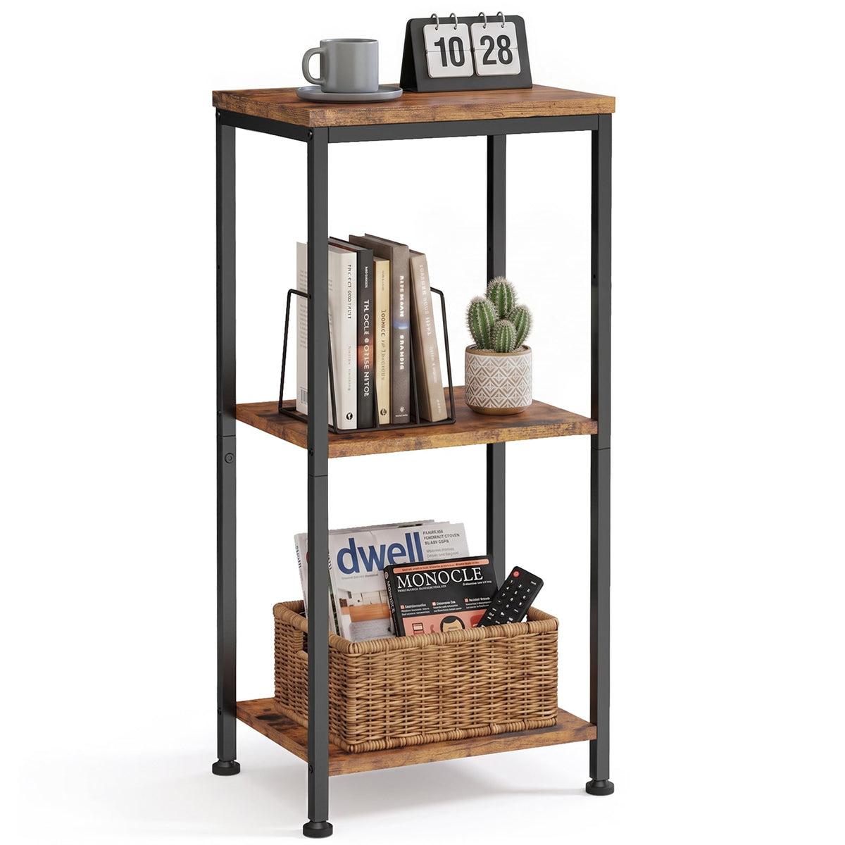 3-Tier Side Table with Adjustable Shelf K6848