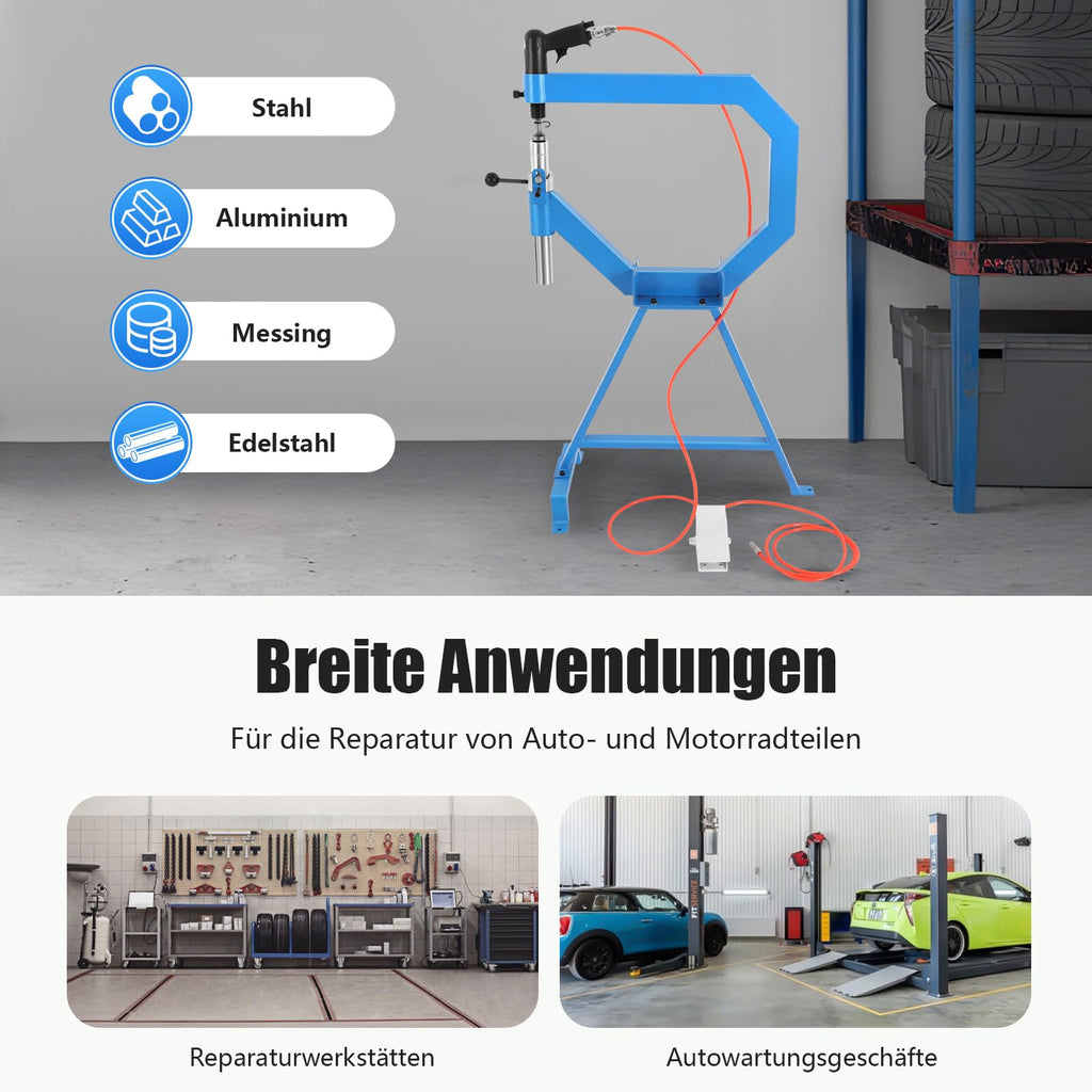 Pneumatic Planishing Hammer with Pedal and Stand D30925