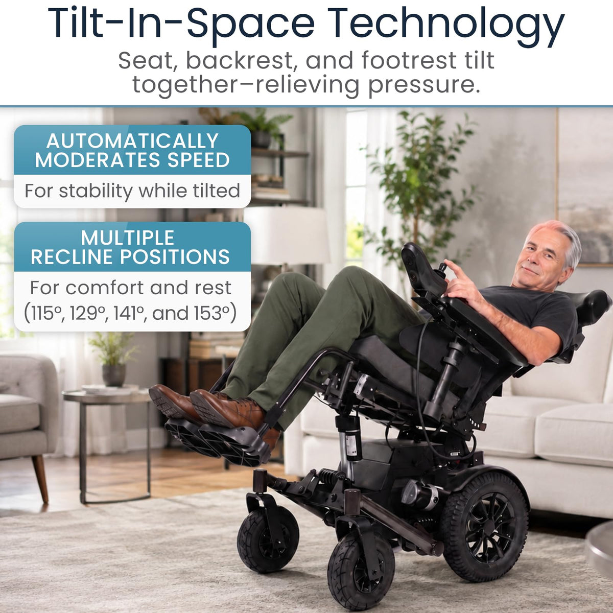 Electric Reclining Wheelchair H4420