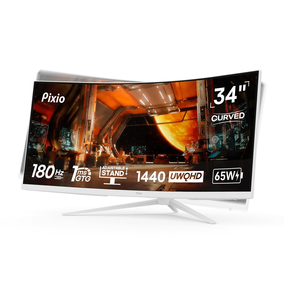White 34" 180Hz Curved Gaming Monitor L5902