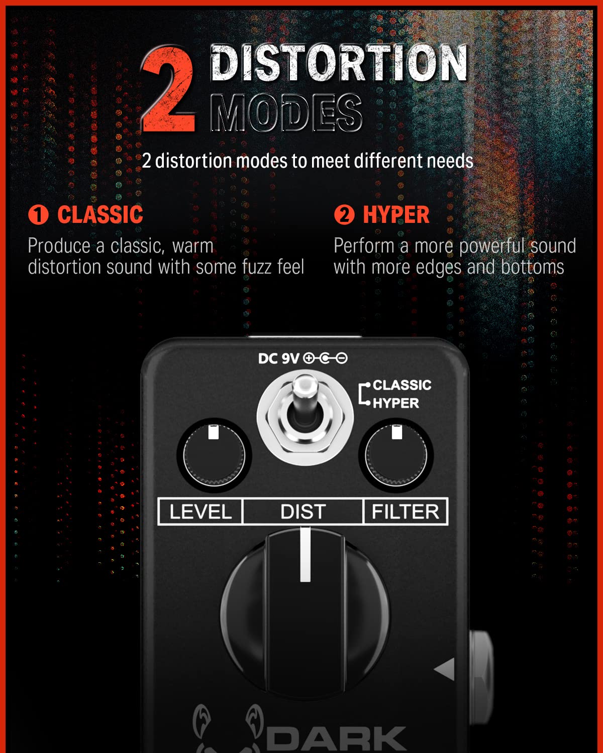 Dark Mouse Distortion Pedal for Electric Guitar O185115