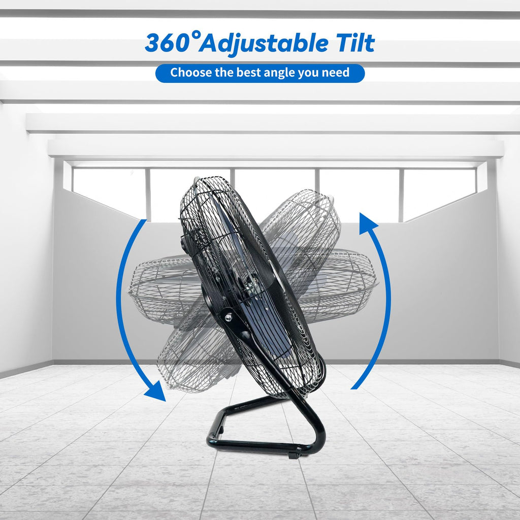 20 Inch High Velocity Industrial Floor Fan Q8909