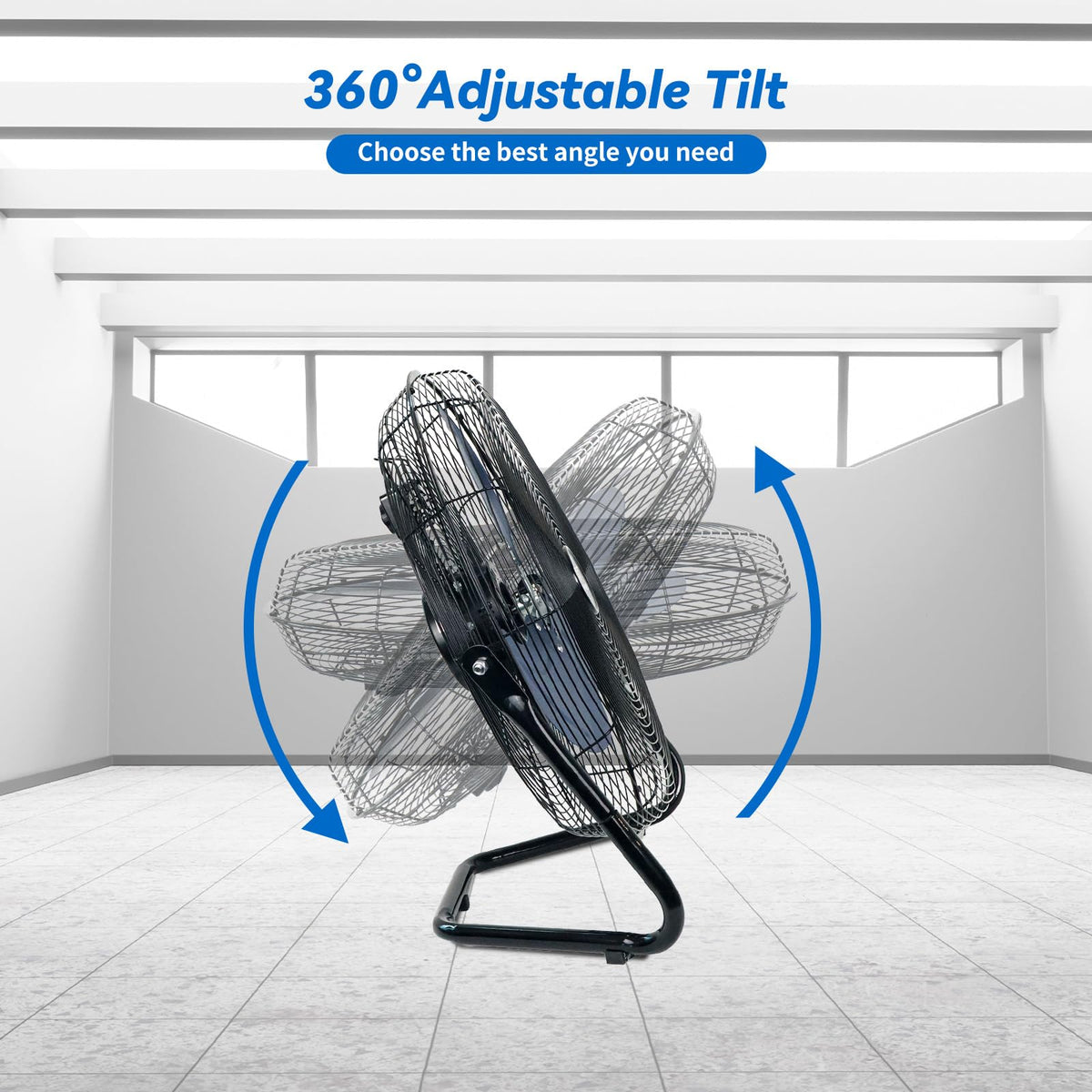 20 Inch High Velocity Industrial Floor Fan Q8909