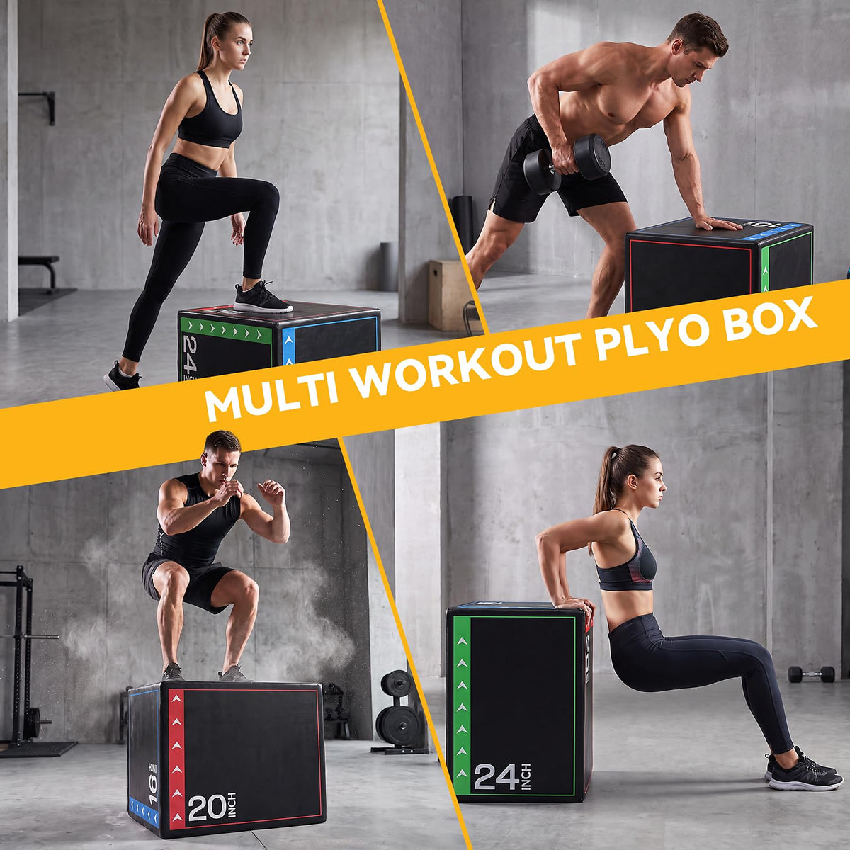 3-in-1 Plyo Jumping Exercise Box X659
