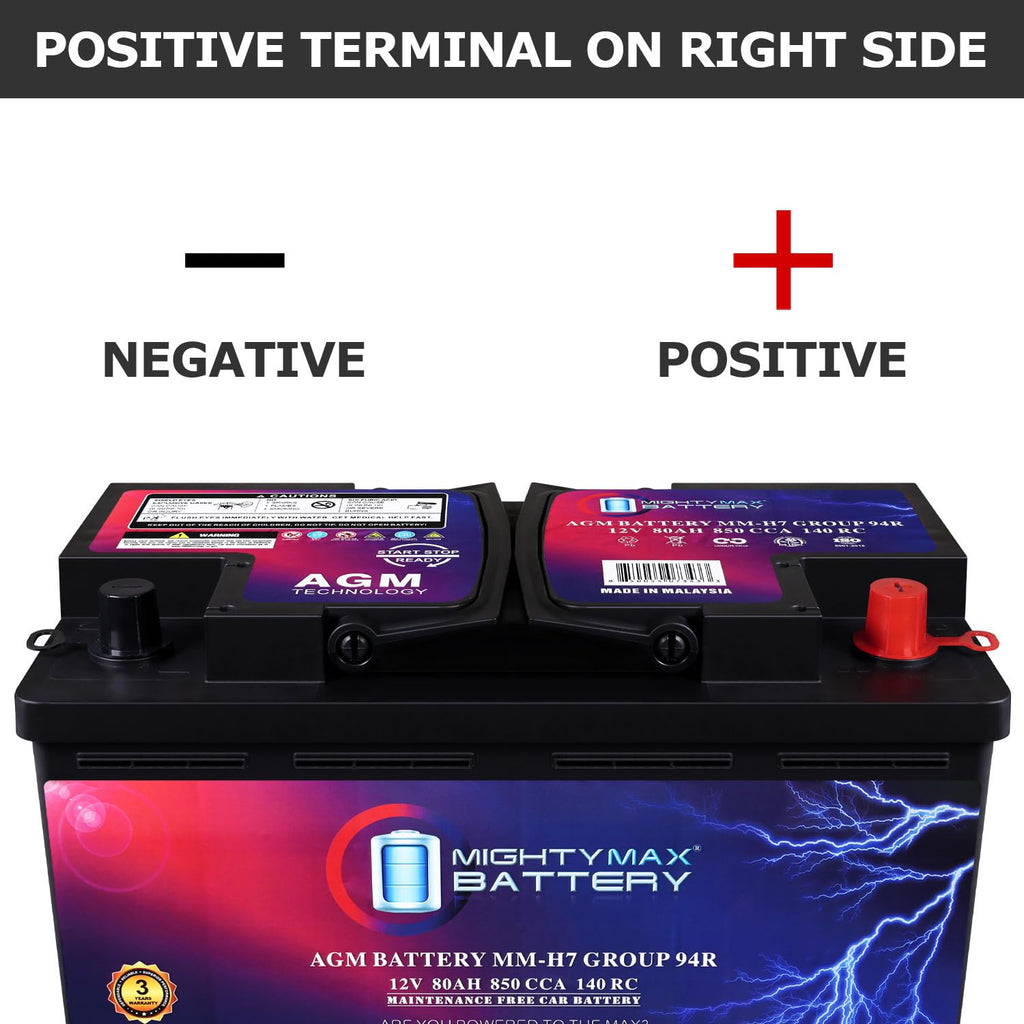 12V 80AH 850 CCA Replacement Battery J889