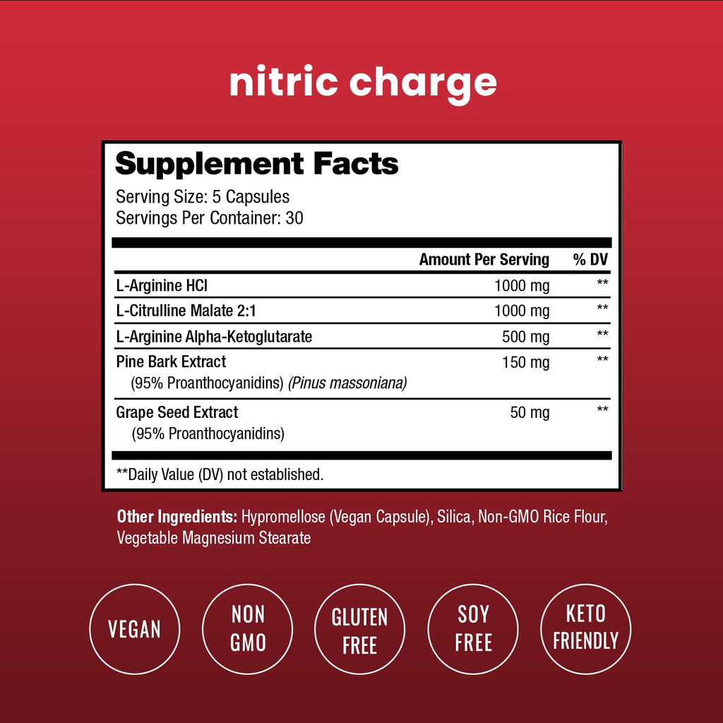 L-Arginine L Citrulline Malate Nitric Oxide Supplement E703