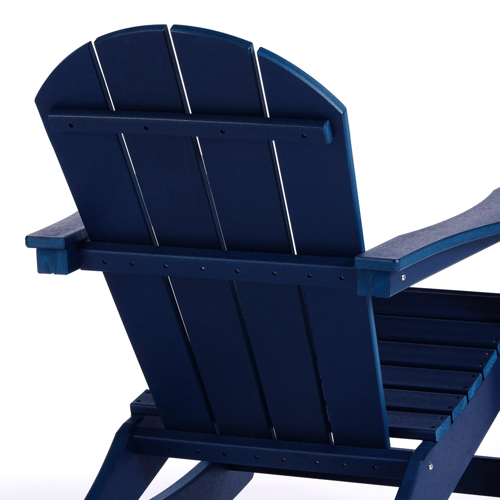Navy Blue Poly Adirondack Chair Set of 2 I279952