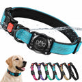 Blue IP68 Waterproof Reflective Dog Collar with AirTag Holder Y184025