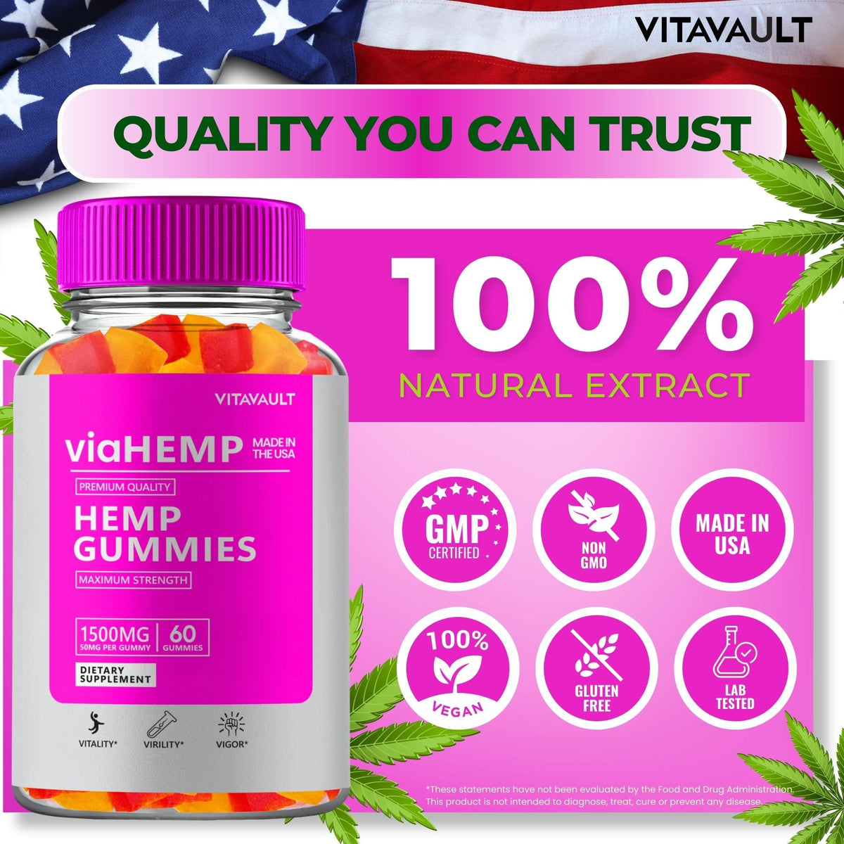 Hemp Gummies 60 Gummies U91118