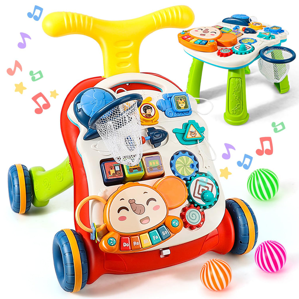 3-in-1 Baby Push Walker & Activity Center W228