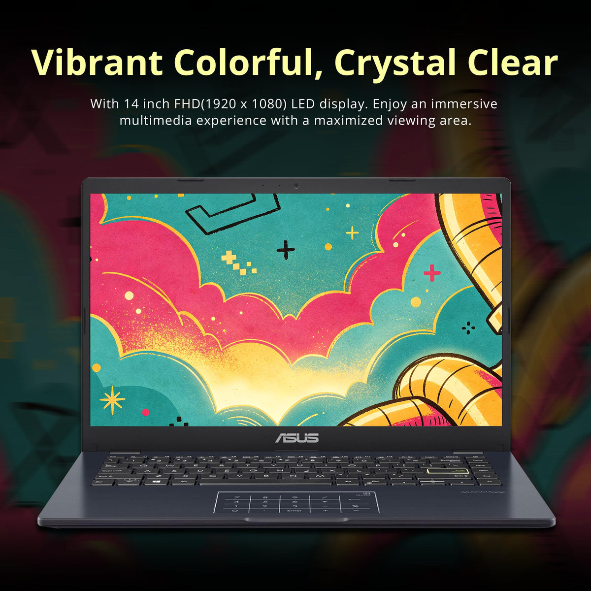 14" FHD Laptop, Intel Celeron N4500, 4GB RAM, 224GB Storage, Quiet Blue N428737