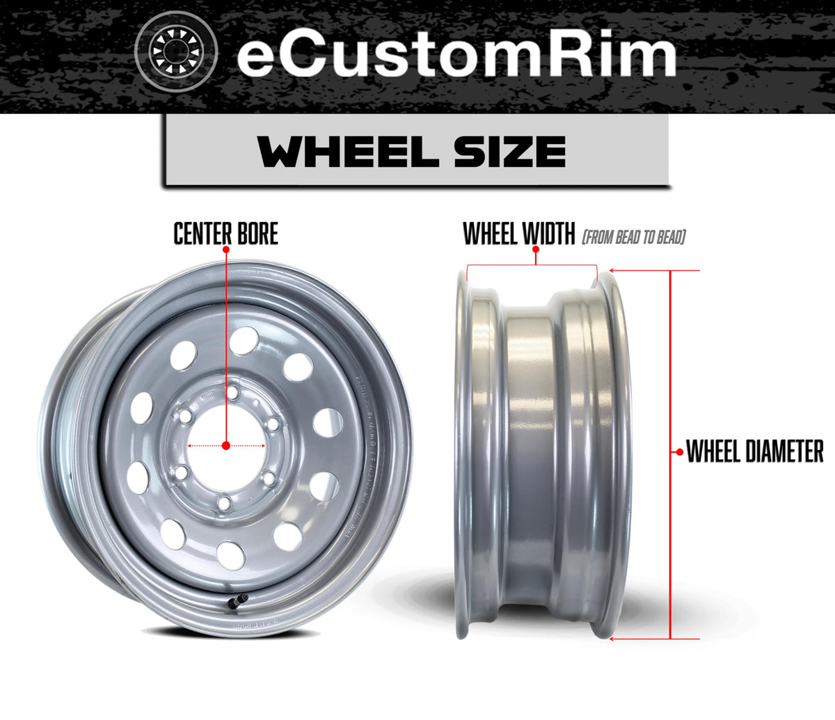 2-Pack Trailer Tire Rim Assembly 5.30-12 5 Lug Black Y63515