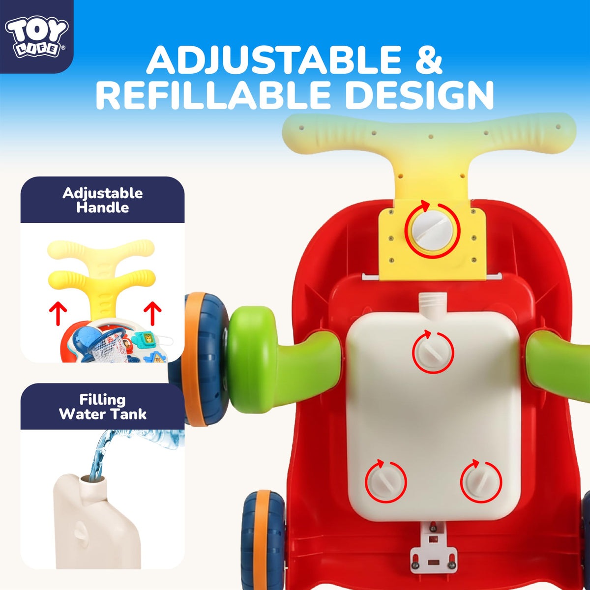 3-in-1 Baby Push Walker & Activity Center W228