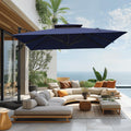12ft Cantilever Patio Umbrella with Base Y291448