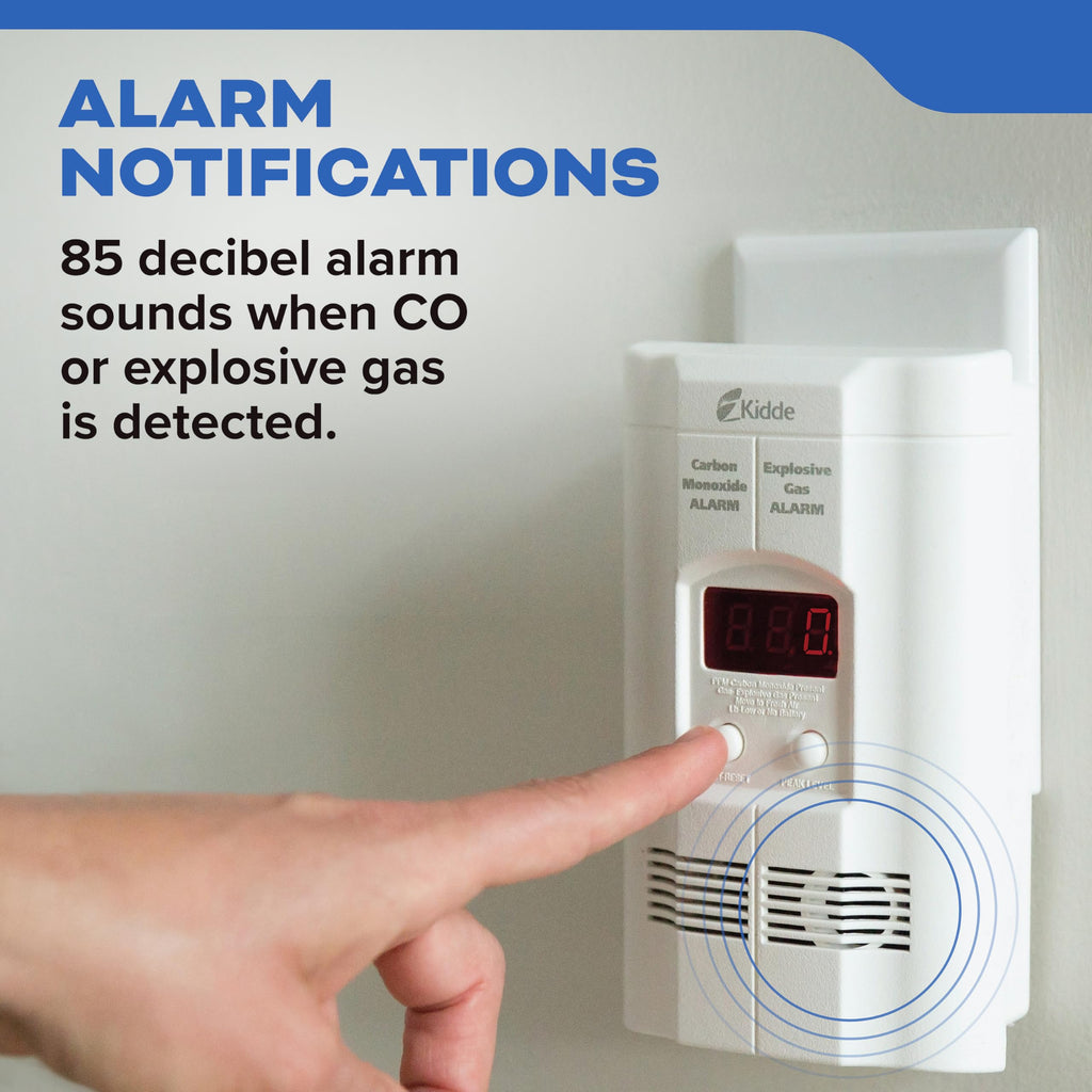 Carbon Monoxide & Explosive Gas Alarm with Digital Display F68730