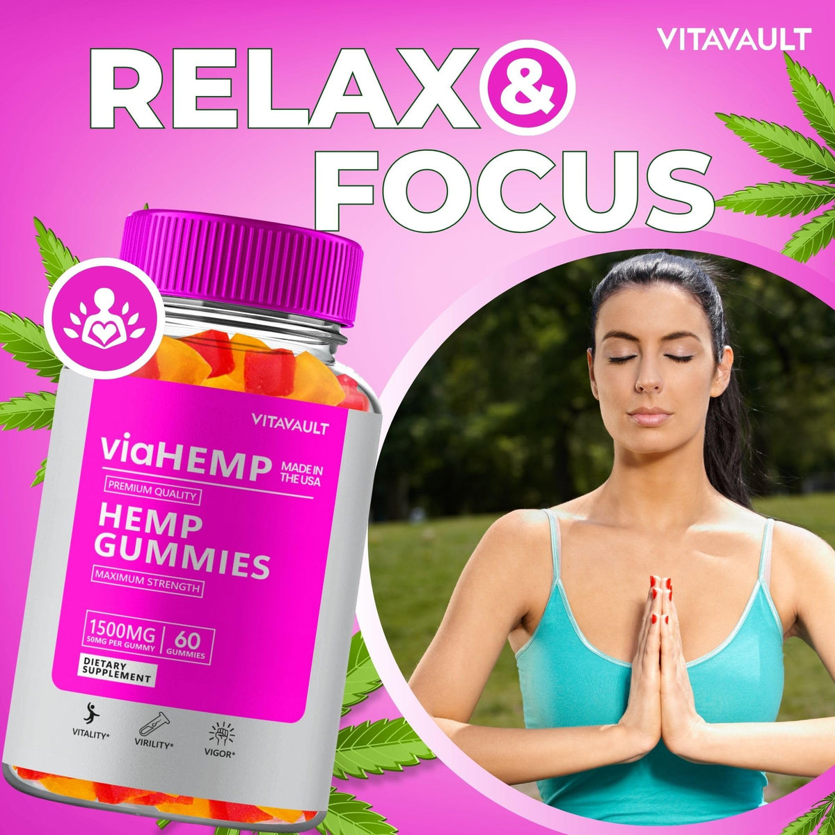 Hemp Gummies 60 Gummies U91118