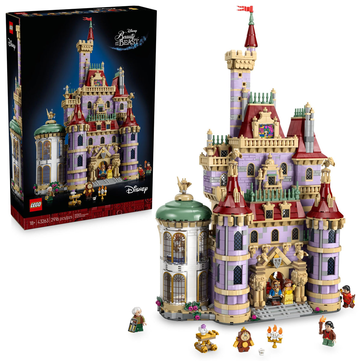 Disney Princess Beauty and The Beast Castle Building Set B66565