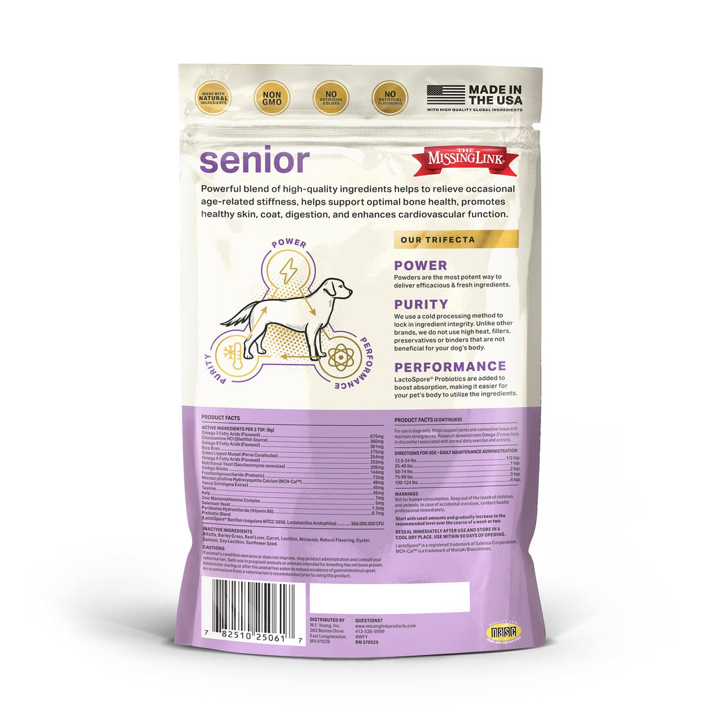 Senior Dog Supplement Powder 1lb Bag I62635