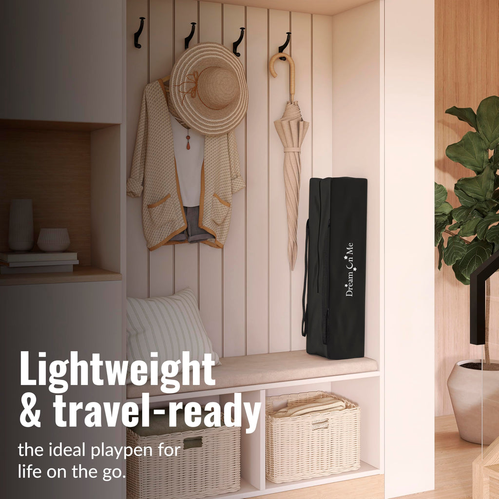 Portable Playard with Carry Bag, Black X3260