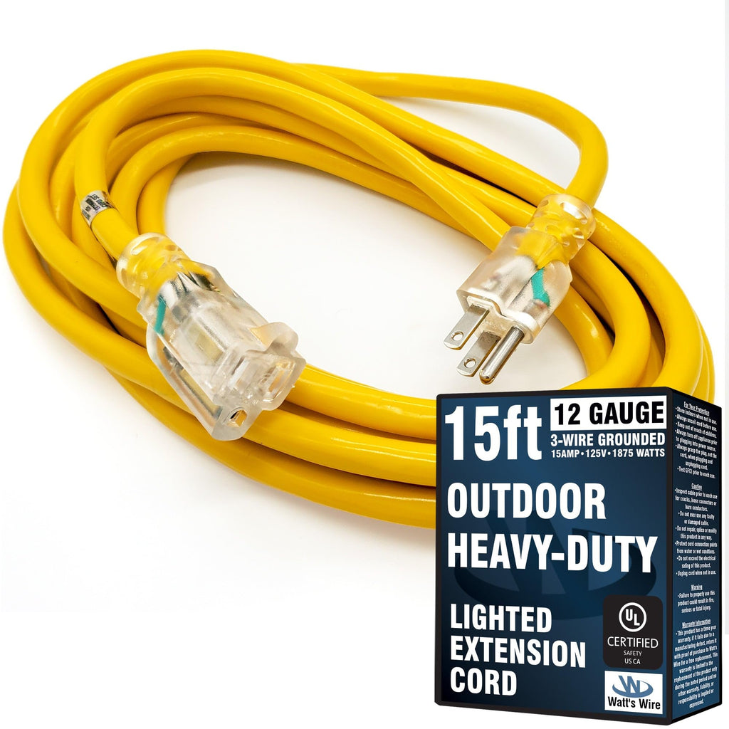 15 ft 12 Gauge Heavy Duty Extension Cord Z406642