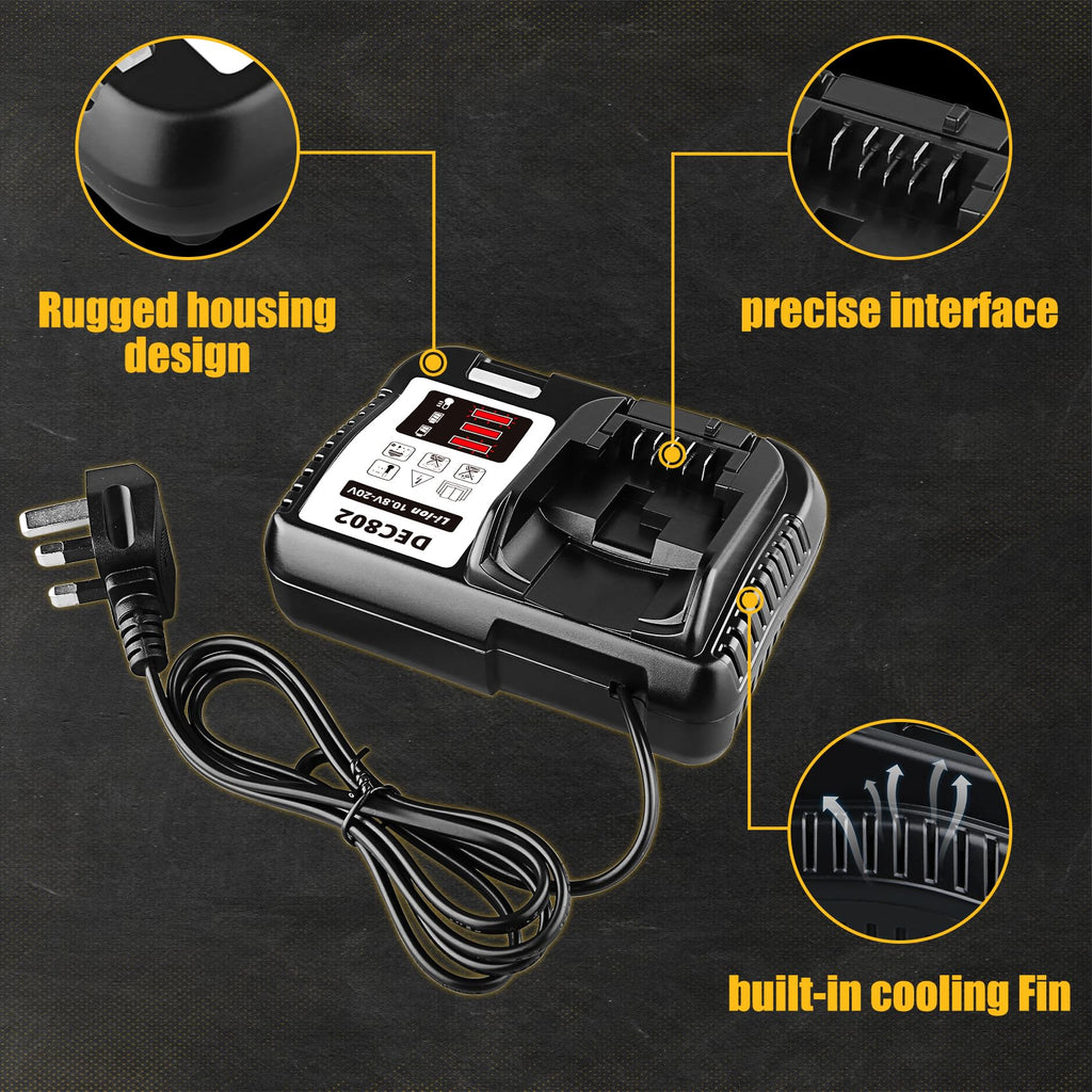 2Pack 7.0Ah 20Volt Li-ion Batteries and Charger Q974383