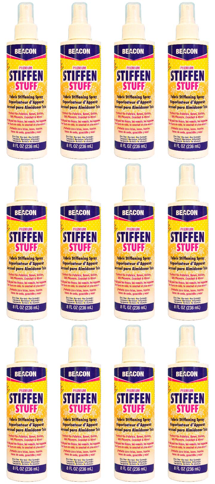 Fabric Stiffening Spray 8-Ounce 12-Pack S76573