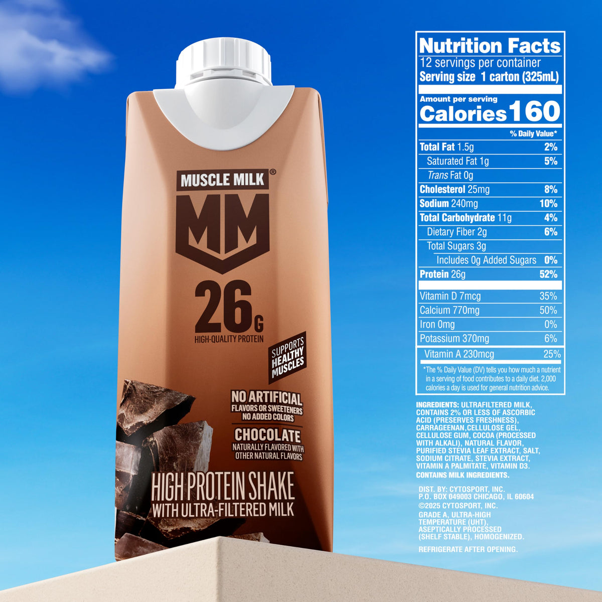 Chocolate High Protein Shake 11 fl oz 12 Pack N703783