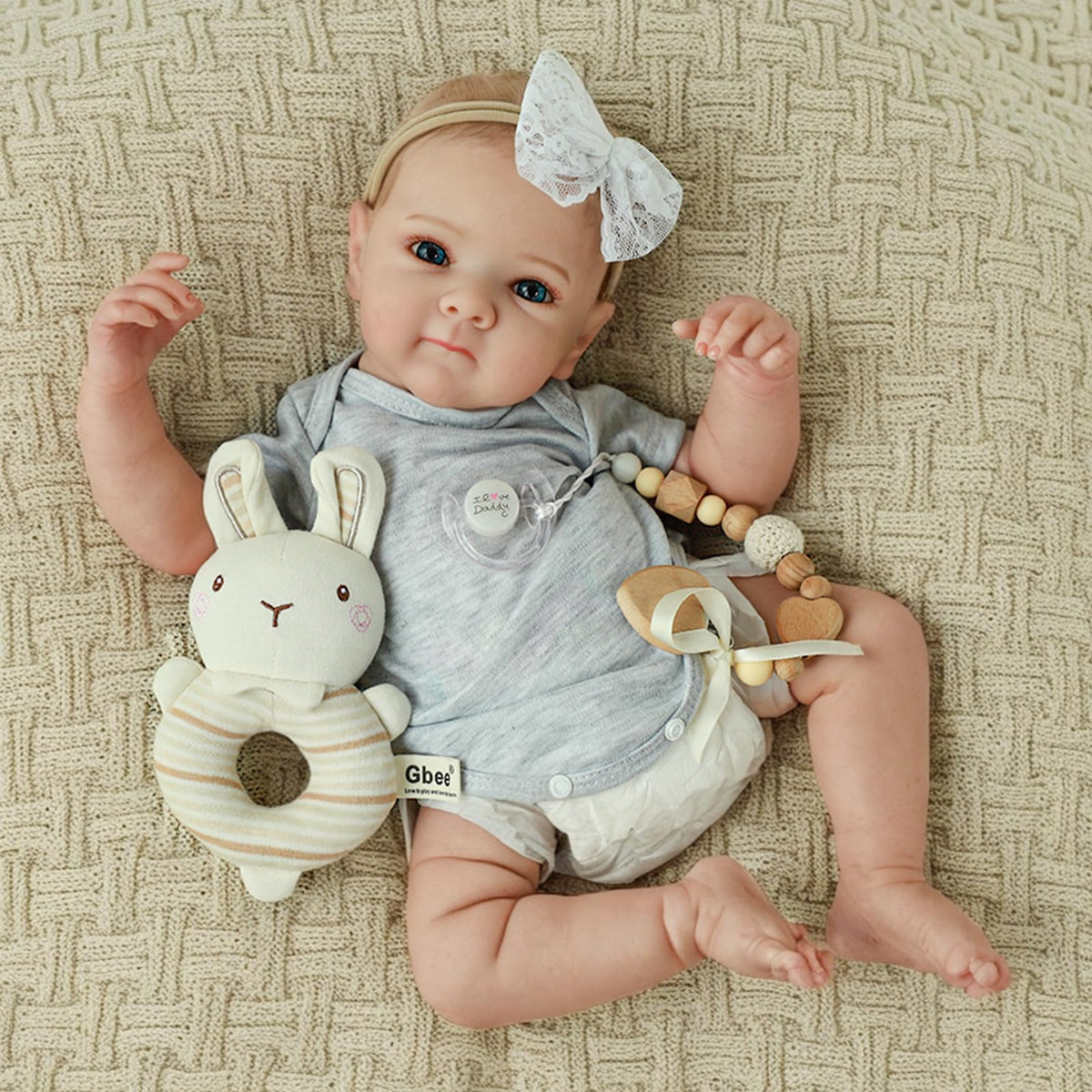 20 Inch Lifelike Full Vinyl Body Girl Baby Dolls M180688