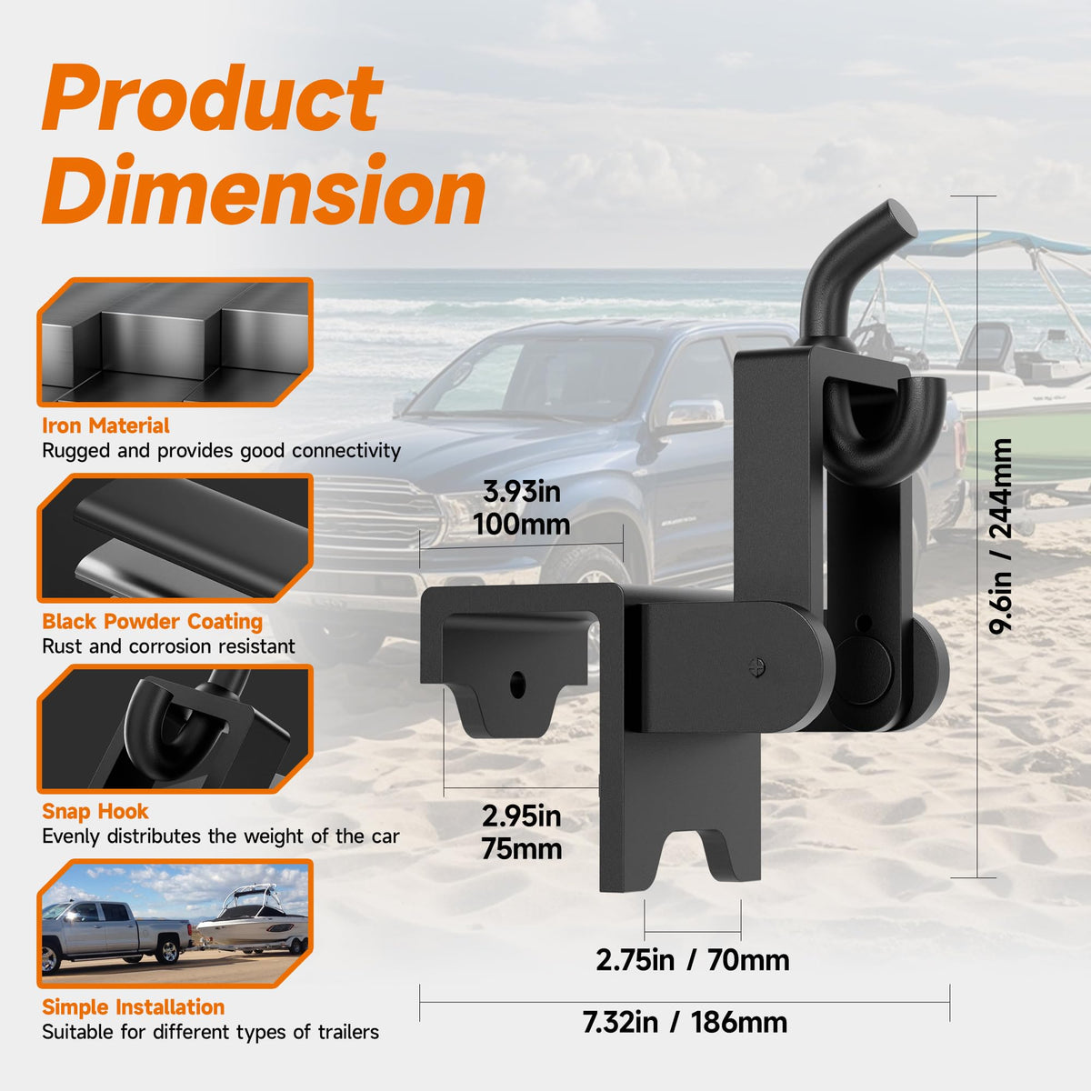 Heavy Duty Weight Distribution Hitch Brackets 2 pcs N706141