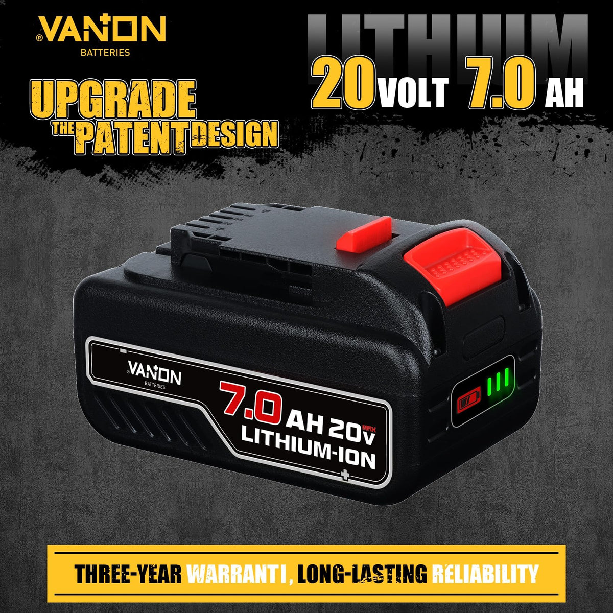 2Pack 7.0Ah 20Volt Li-ion Batteries and Charger Q974383
