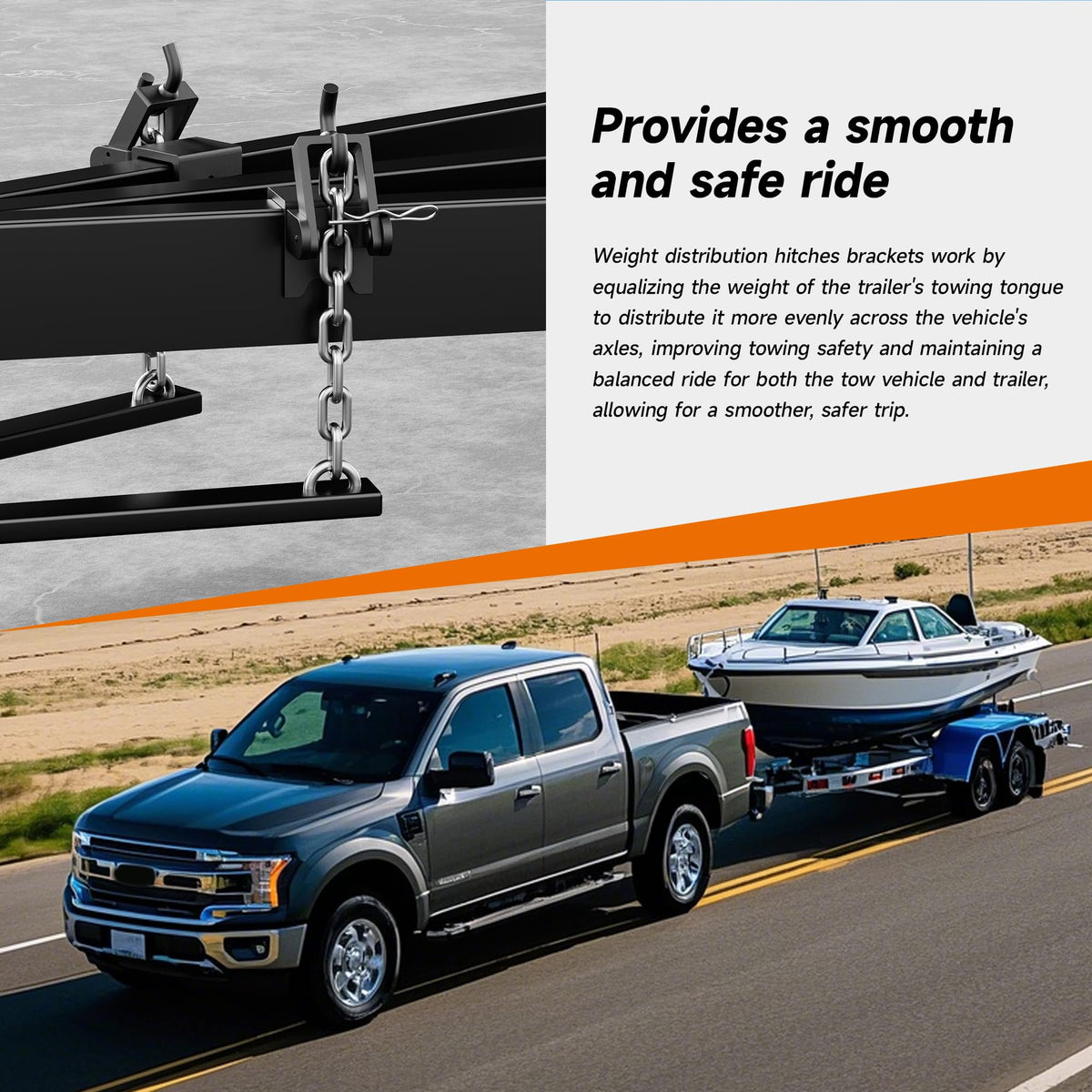 Heavy Duty Weight Distribution Hitch Brackets 2 pcs N706141