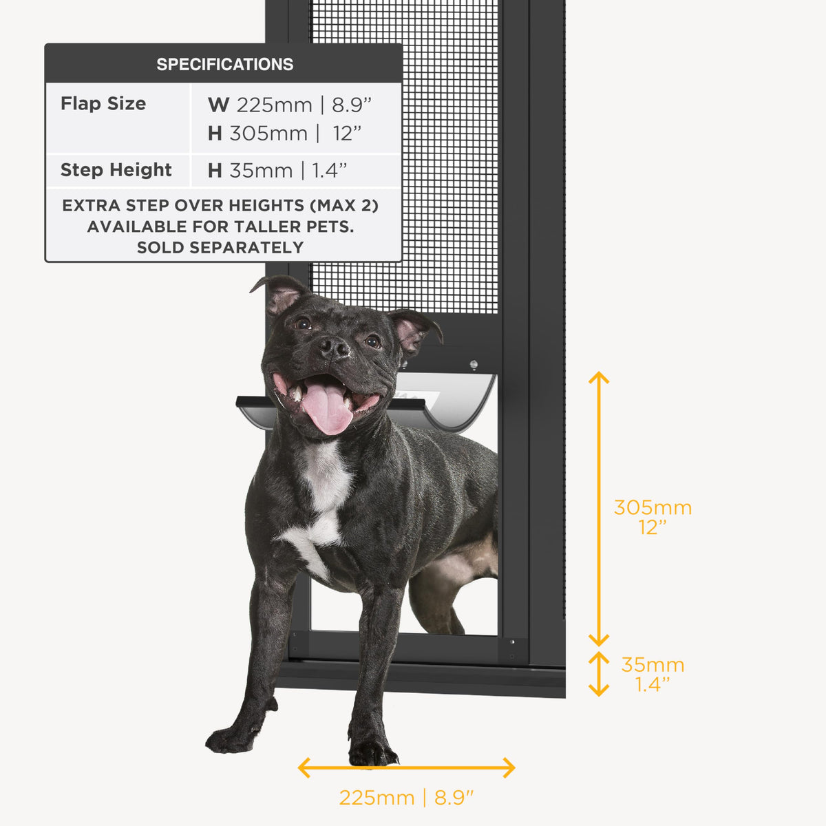 Dog & Cat Door for Sliding Glass Door Z772